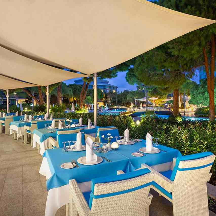 Terasa la Hotel Calistra Luxury - Belek, Turcia